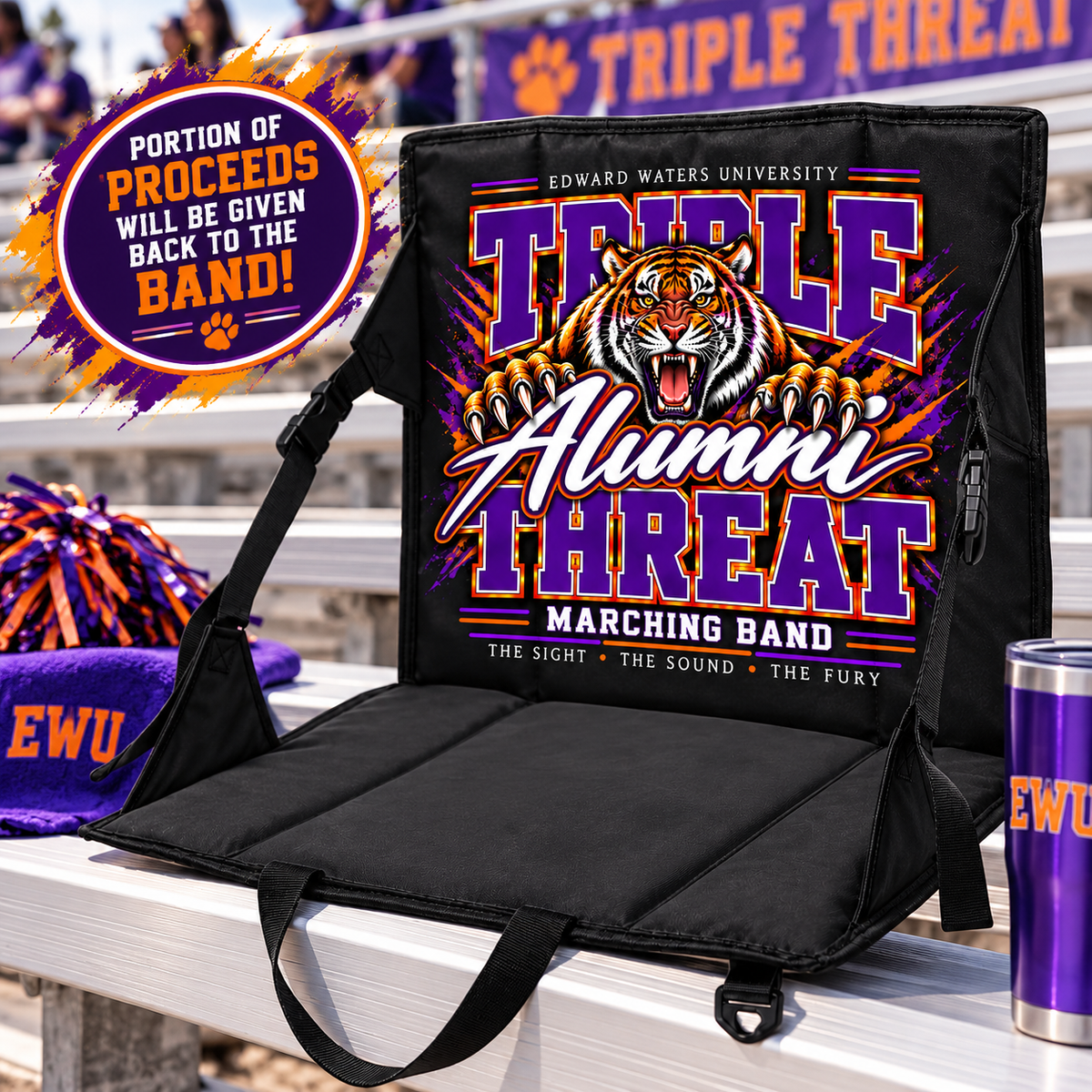 Triple Threat Alumni Stadium Seat