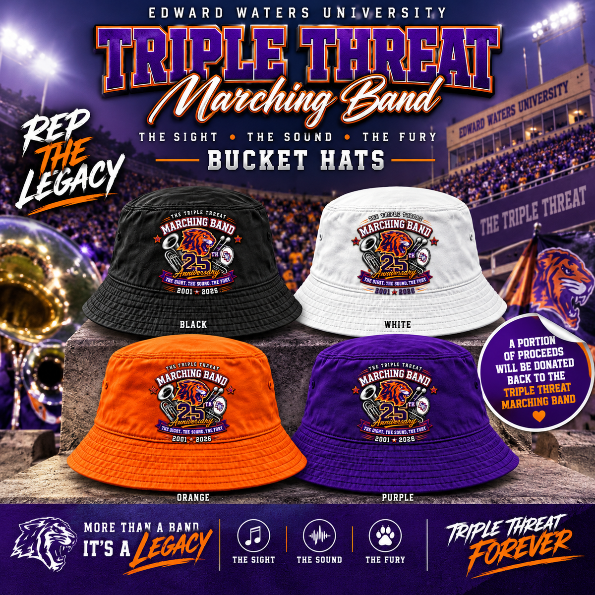 Triple Threat 25th Anniversary Bucket Hat